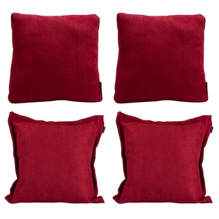 Foto 1 | Set de 4 Cojines Dicasa Kappa Zita Rojos