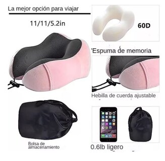 Foto 3 | Almohada de Cuello para Viaje Wünd Rosa