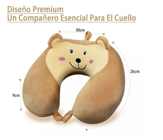 Foto 3 pulgar | Linda Almohada Para Cuello De Dibujos Animados