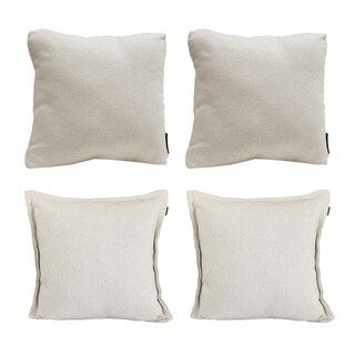 Foto 1 | Set De 4 Cojines Dicasa Dolum Kappa Y Zita Color Beige 2 Cuadrados + 2 Cuadrados Grandes