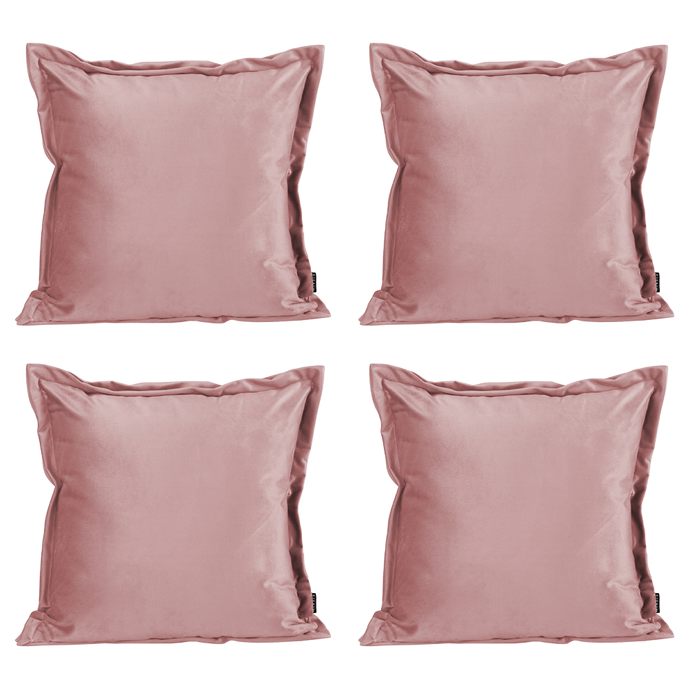 Cojin Decorativo Dicasa Dante Kappa Color Rosa 45 cm x 45 cm Set De 4 Cojines