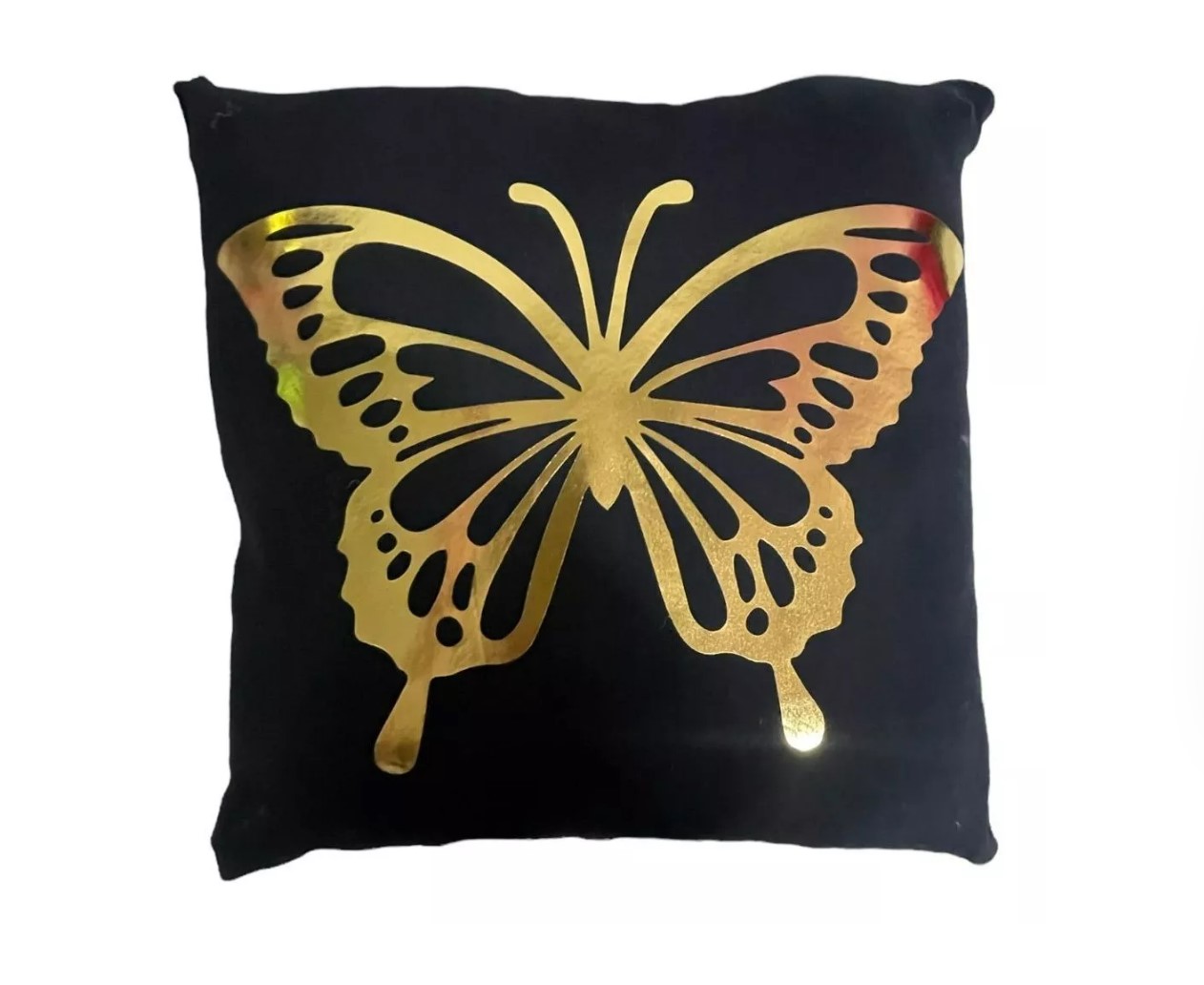 Cojin Mariposa Decorativo Dorado Hogar