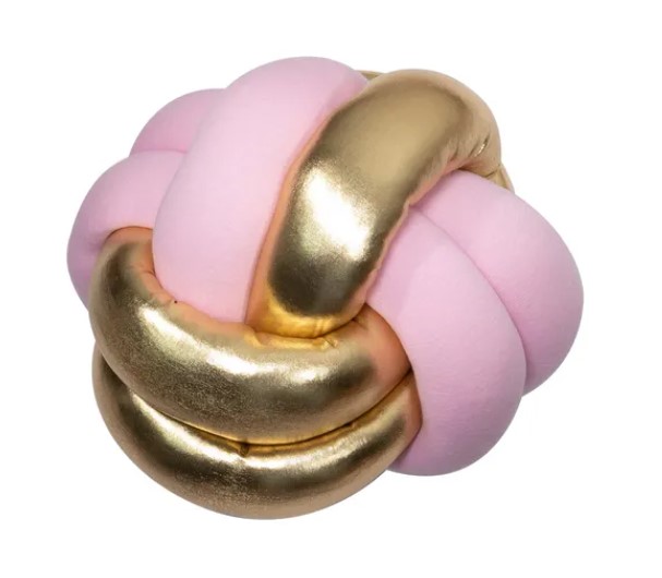 Foto 2 pulgar | Cojín con Diseño de Nudo Celta Minimalista Rosa con Dorado