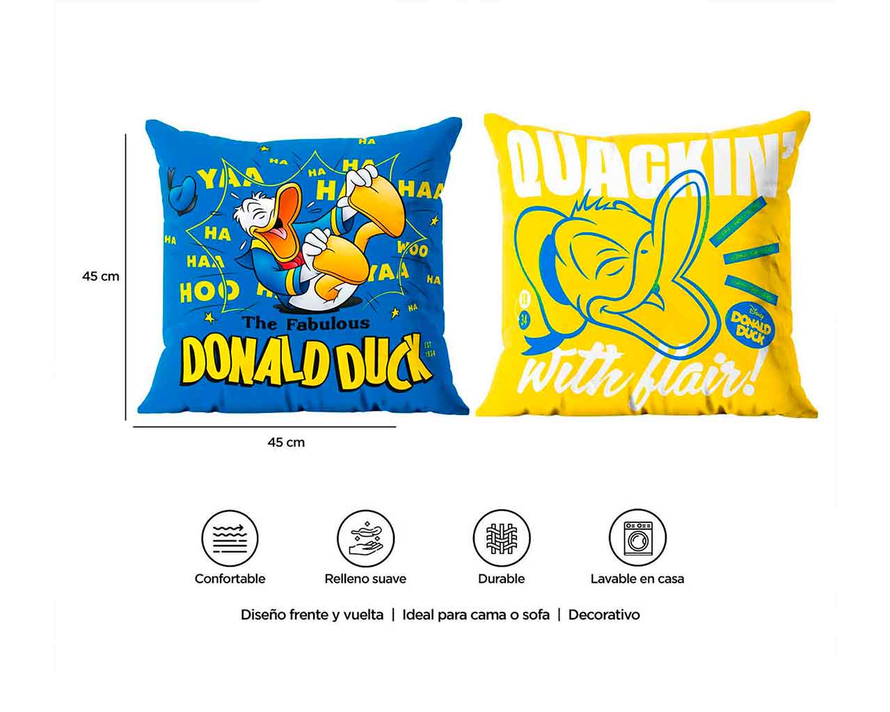 Foto 4 | Cojín Providencia Donald Duck Reversible