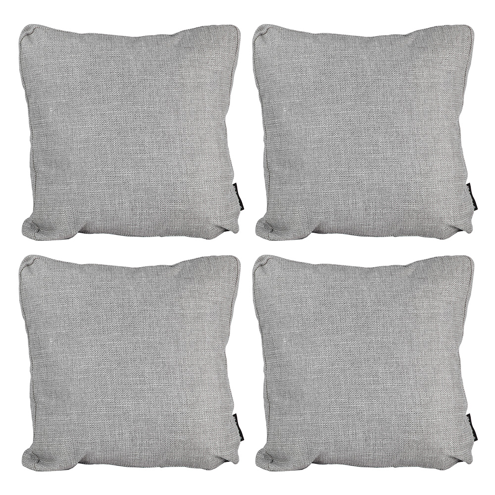 Cojin Decorativo Dicasa Fash Zita Color Gris Cuadrado Grande Set De 4