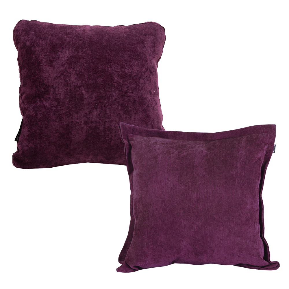 Foto 2 pulgar | Set de 2 Cojines Decorativos Dicasan Velvet Kappa Zita Morado