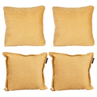 Foto 1 | Set De 4 Cojines Decorativos Dicasa Niz Kappa Zita Color Amarillo (2 Cuadrados + 2 Cuadrados Grandes)