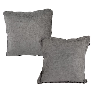 Foto 1 | Set De 2 Cojines Dicasan Niz Kappa Zita Color Gris Oscuro (1 Cuadrado + 1 Cuadrado Grande)