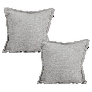 Foto 1 | Cojin Decorativo Dicasa Niz Kappa Color Plata Cuadrado Set De 2