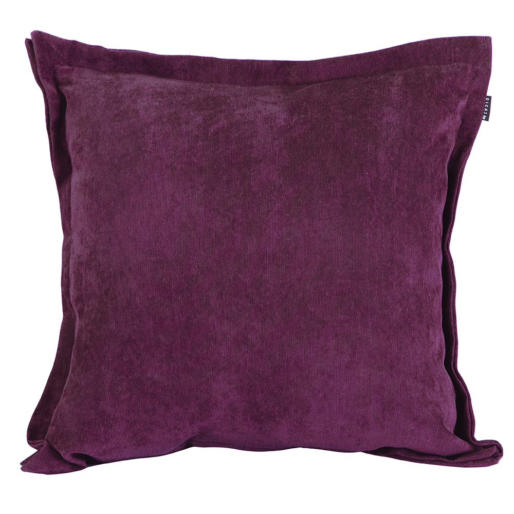 Foto 2 pulgar | Cojín Decorativo Dicasa Velvet Kappa Morado 45x45 cm