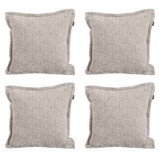 Foto 1 | Cojin Decorativo Dicasa Peco Kappa Color Blanco-negro Cuadrado Set De 4
