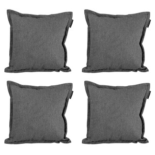 Foto 1 | Cojin Decorativo Dicasa Rivo Kappa Color Gris Cuadrado Set De 4