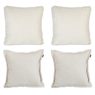Foto 1 | Set De 4 Cojines Dicasa Niz Kappa Zita Color Beige Claro (2 Cuadrados + 2 Cuadrados Grandes)