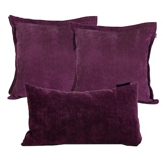 Foto 1 | Set de 3 Cojines Decorativos Dicasa Velvet Kappa Delta Morados