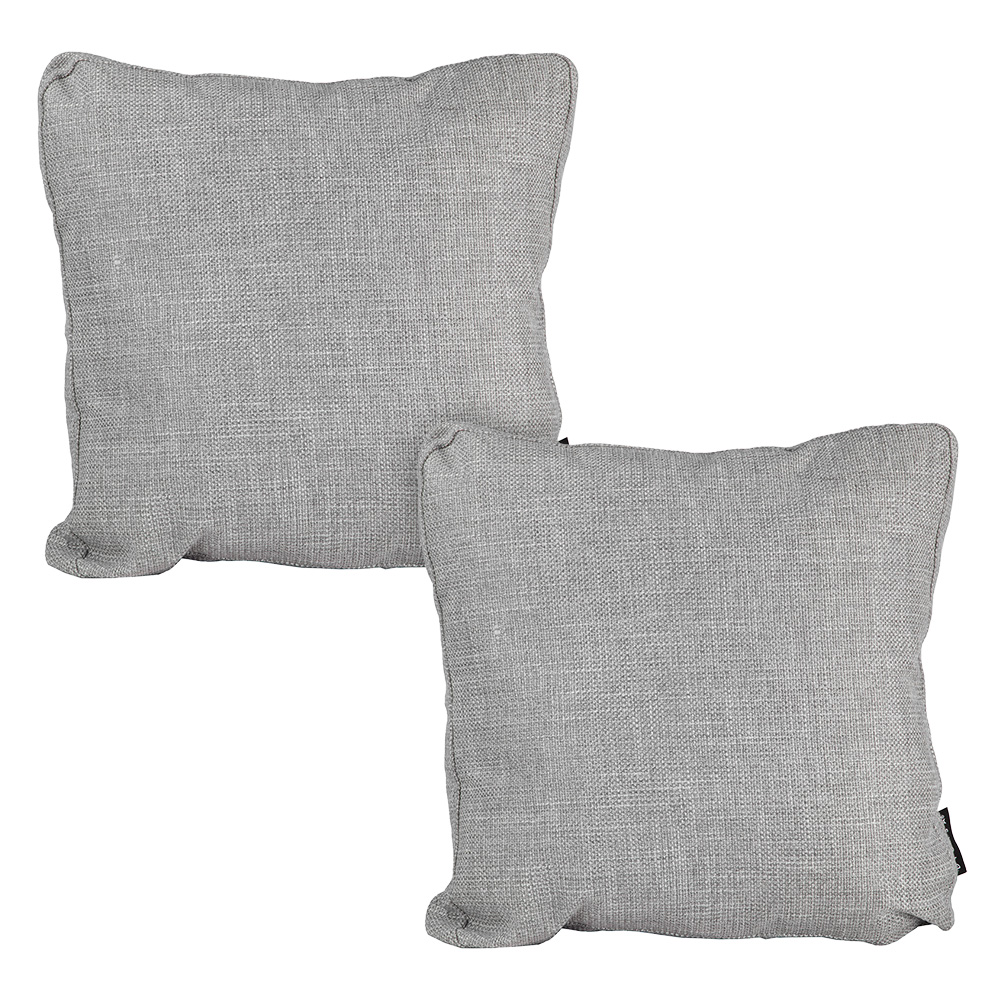 Cojin Decorativo Dicasa Fash Zita Color Gris Cuadrado Grande Set De 2