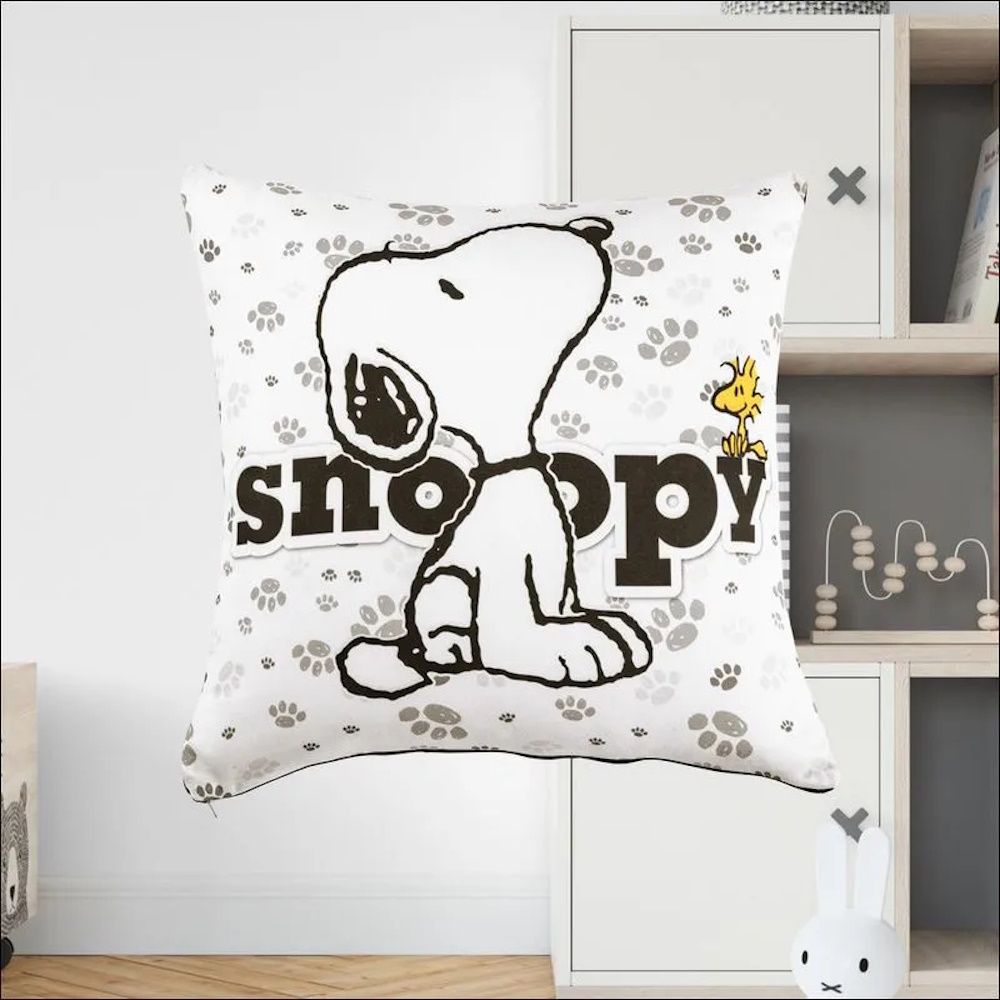 Foto 4 pulgar | Cojín Decorativo Estandar Snoopy Microfibra Concord