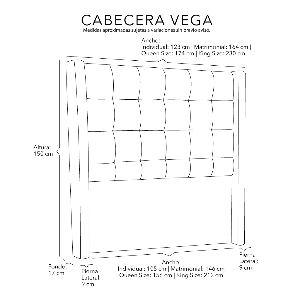 Foto 6 | Cabecera Dicasa Vega Color Plata King Size