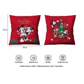 Foto 5 | Cojín Reversible Mickey Christmas