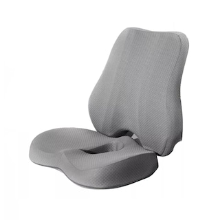 Foto 1 | Cojín Del Asiento Y Almohada De Soporte Lumbar Eo Safe Imports Esi-17530 Gris