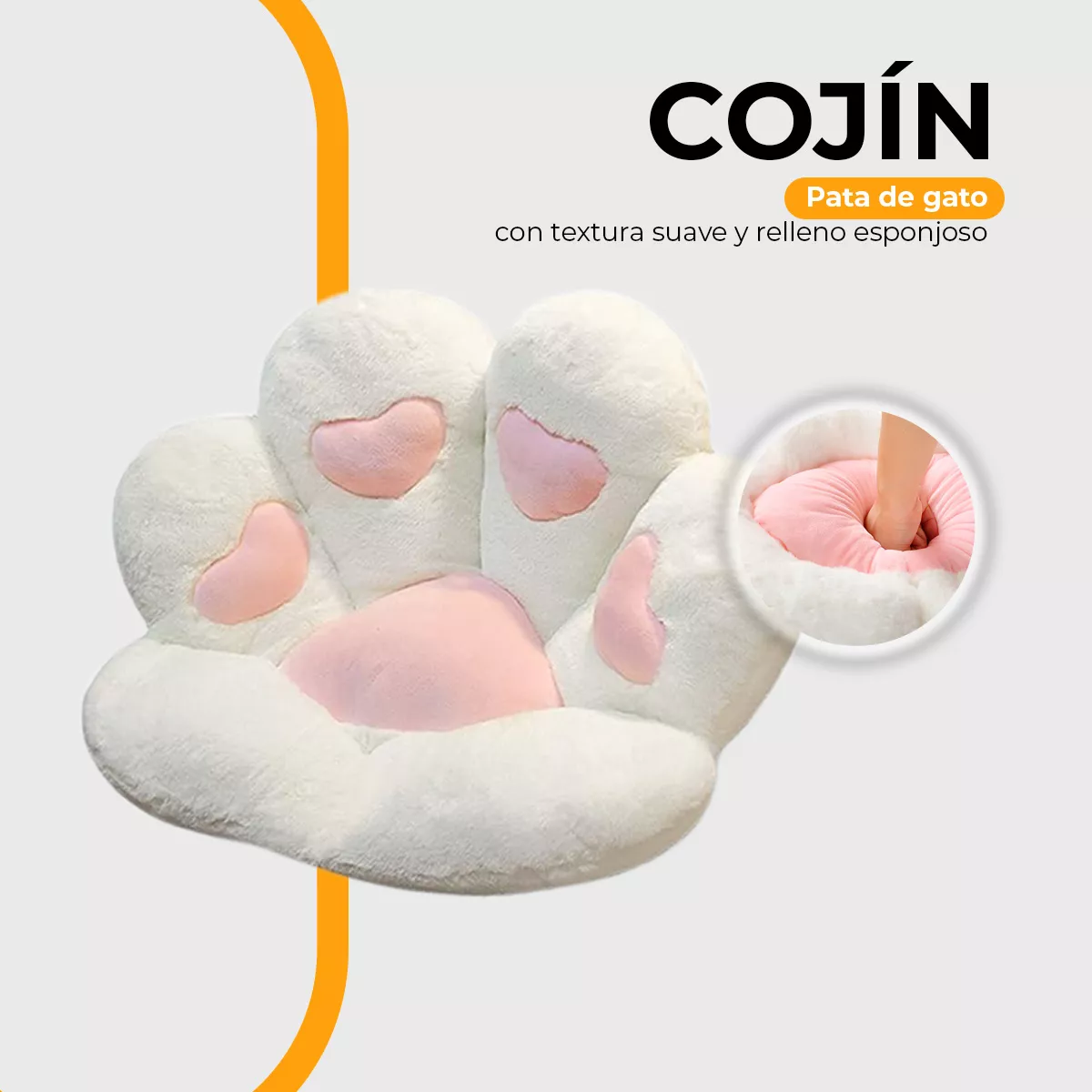 Foto 5 pulgar | Cojín Decorativo Blanco