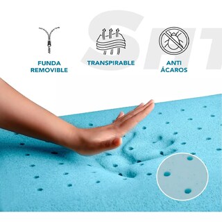 Foto 2 | Almohada De Memory Foam Ortopédica Cervical Suave Ergonómica