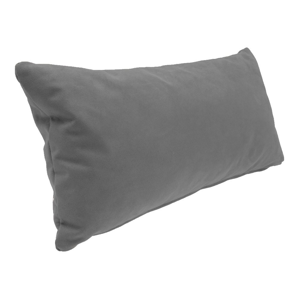 Foto 3 pulgar | Cojines Rectangulares Decorativos De Terciopelo, Con Cierre Y Funda Interior, Edelweiss Toque De Elegancia Gris O