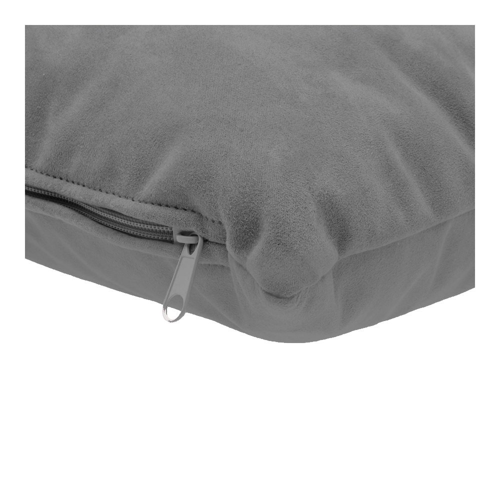 Foto 4 pulgar | Cojines Rectangulares Decorativos De Terciopelo, Con Cierre Y Funda Interior, Edelweiss Toque De Elegancia Gris O