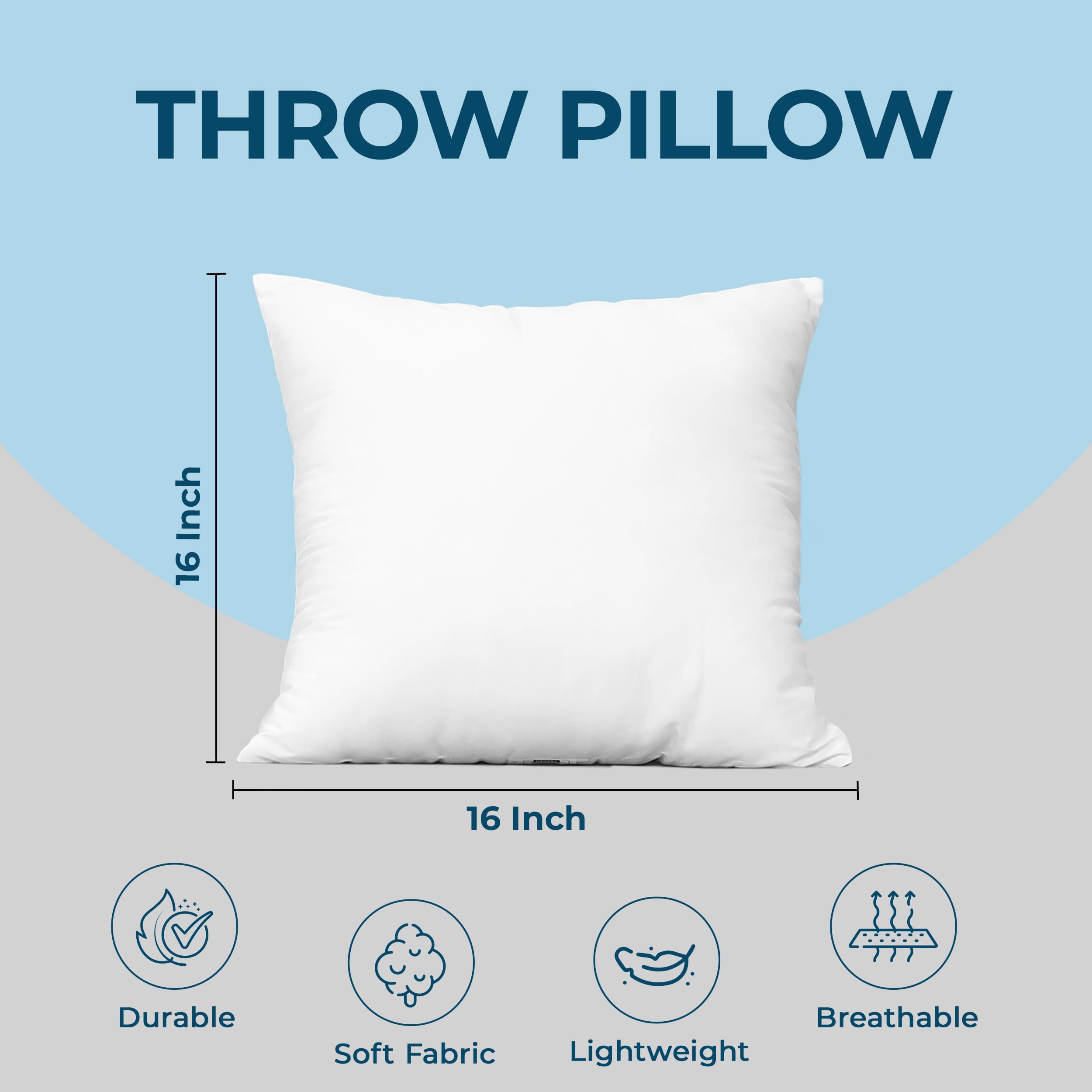 Foto 5 pulgar | Juego De Ropa De Cama Throw Pillows Utopia De Poliéster Blanco De 40 X 40 Cm - Venta Internacional.