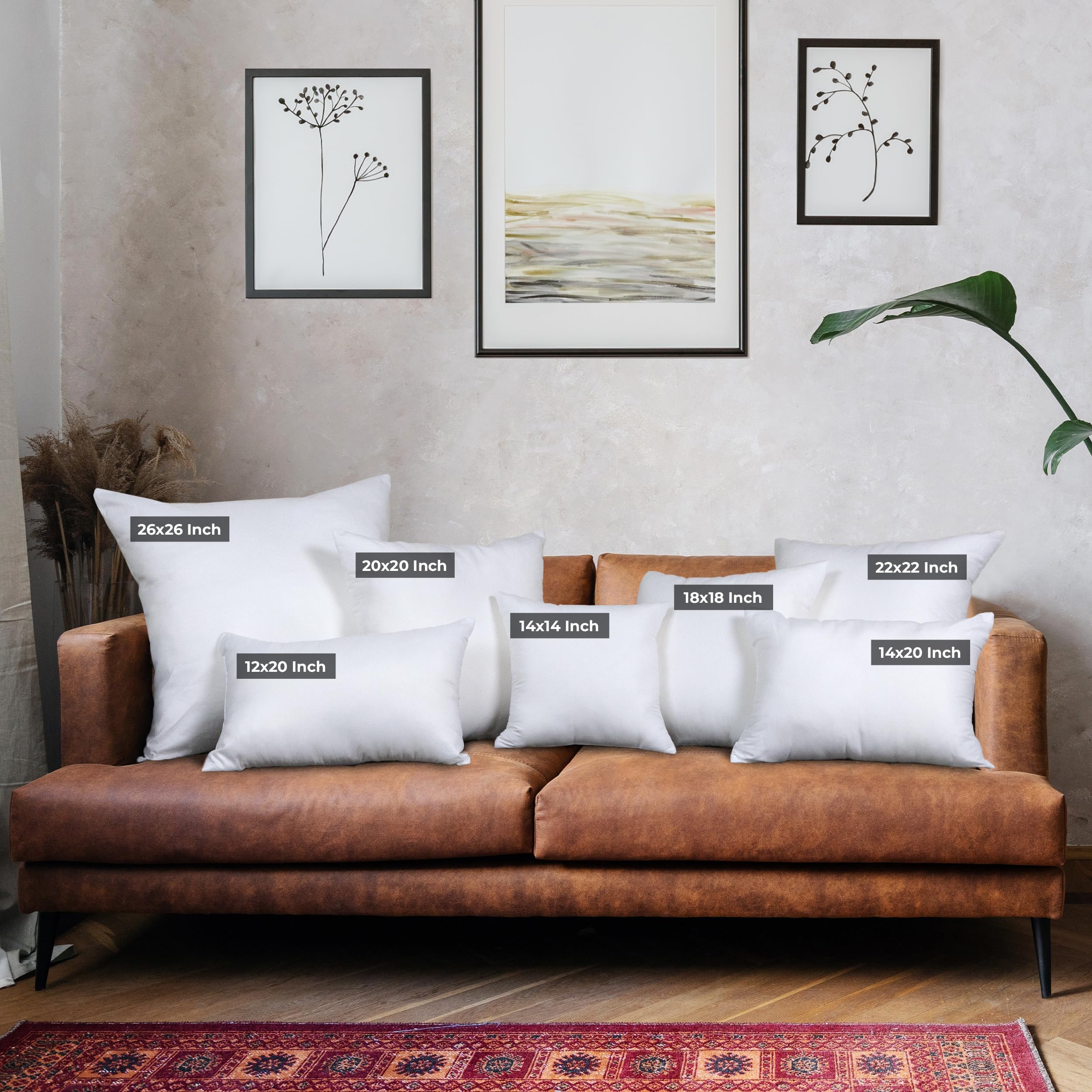 Foto 2 | Juego De Ropa De Cama Throw Pillows Utopia De Poliéster Blanco De 35 X 50 Cm - Venta Internacional.