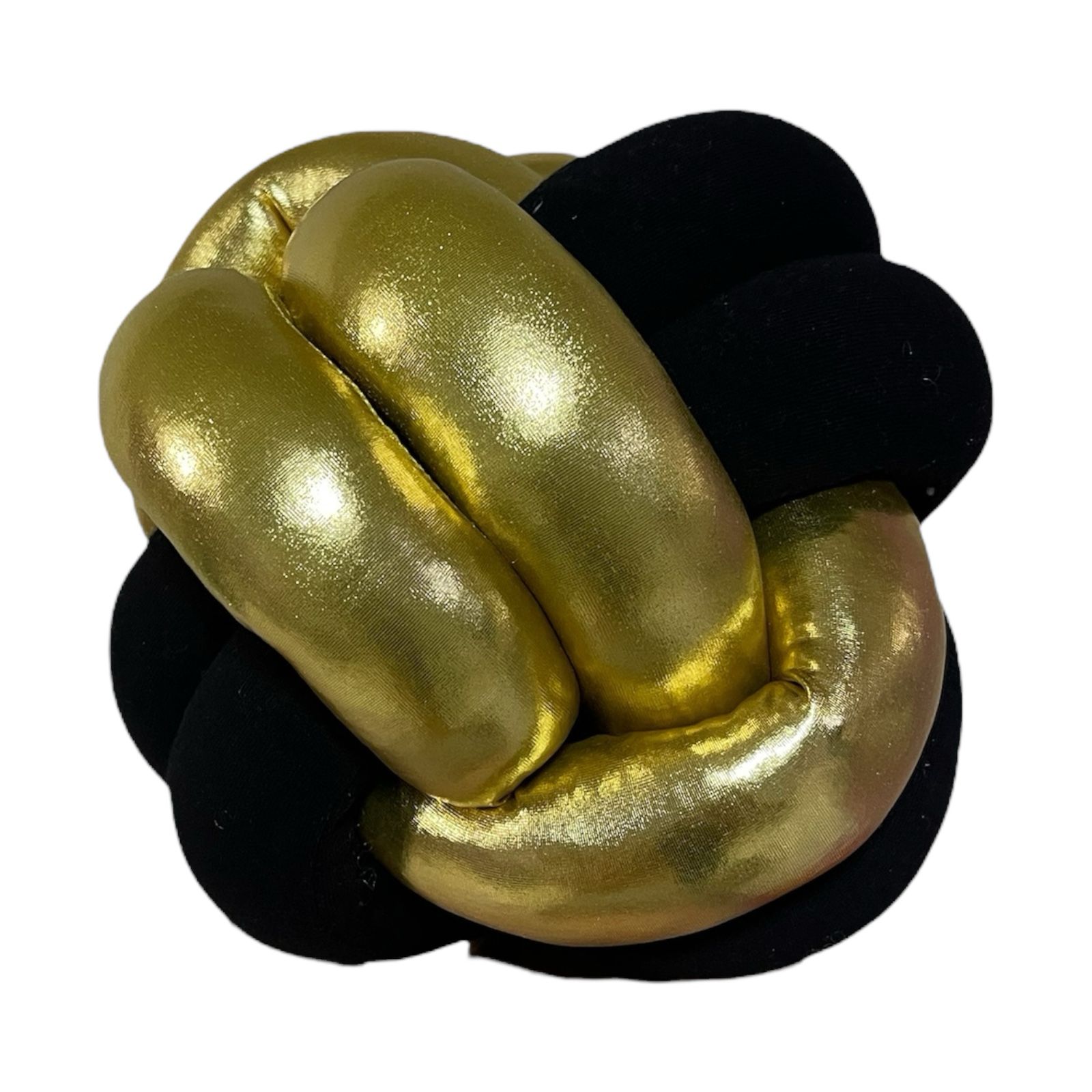 Cojin Mini Bola Dora Negro Decorativo Sala Recamara Hogar