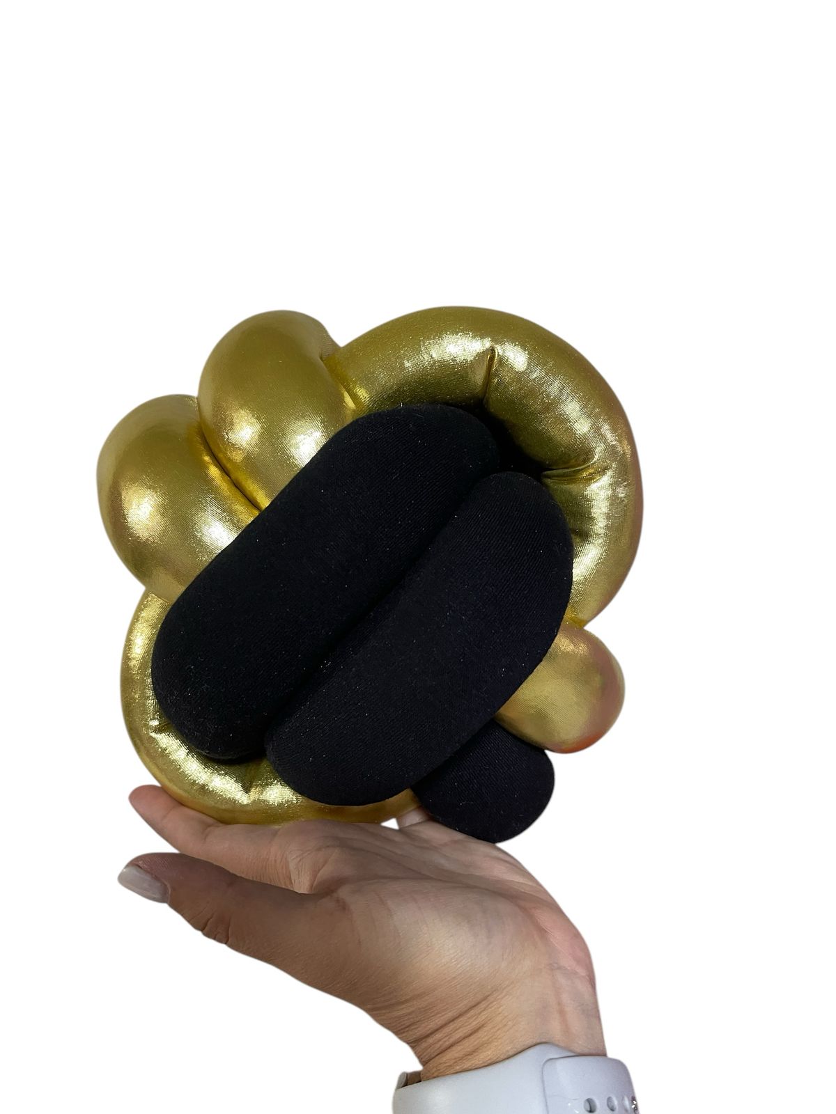 Foto 3 pulgar | Cojin Mini Bola Dora Negro Decorativo Sala Recamara Hogar
