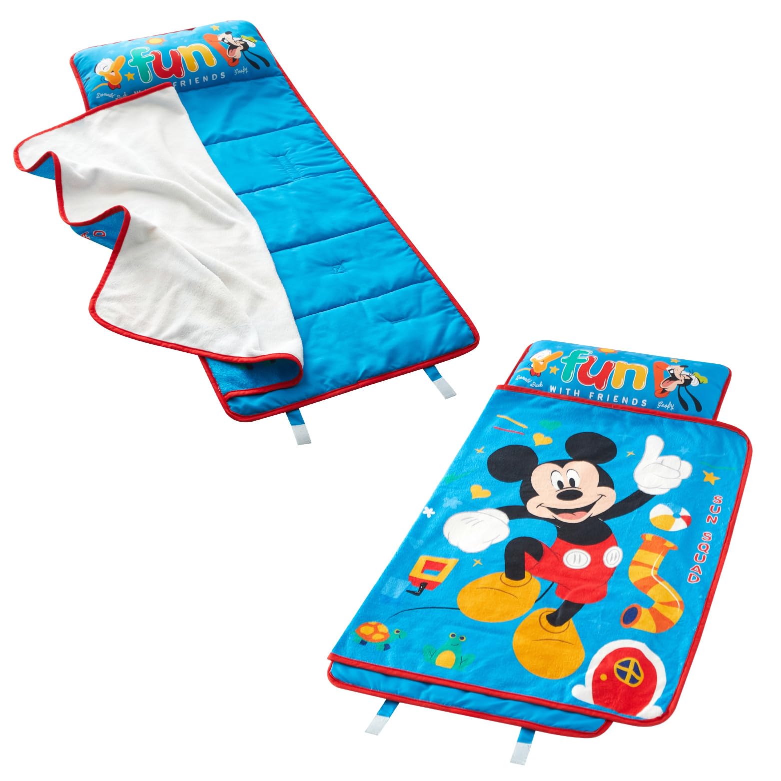 Foto 4 | Alfombrilla Acolchada Para Niños Pequeños Con Diseño De Mickey Mouse De Disney, Con Manta Y Almohada - Venta Inter