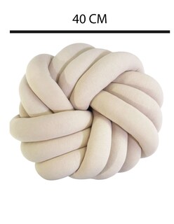 Foto 3 | Cojín Nudo Decorativo Espiral Beige Recamara Sala