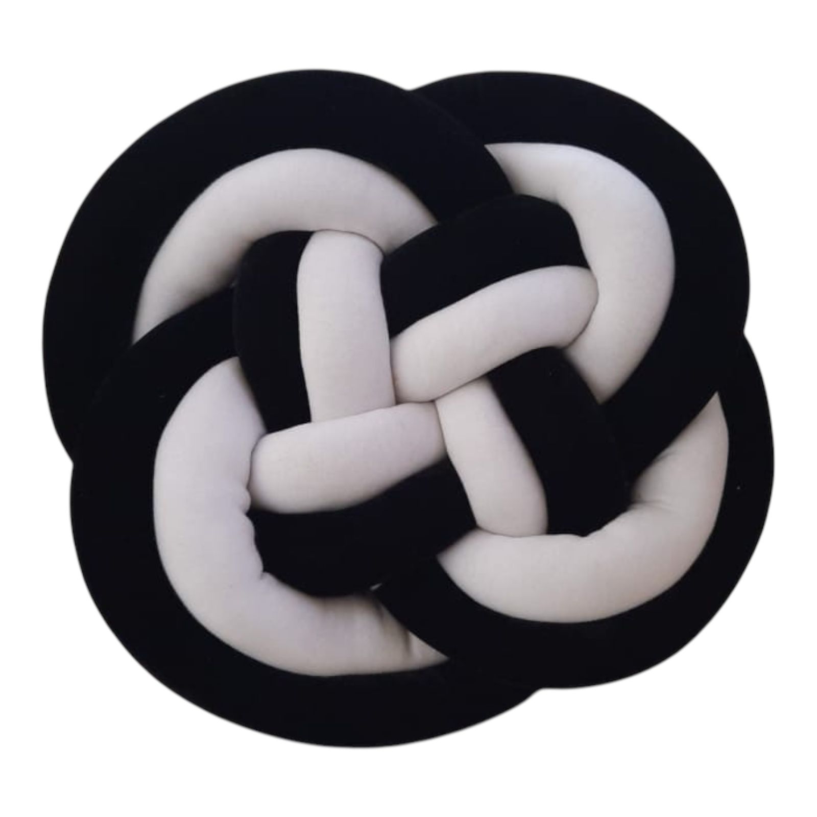Foto 1 | Cojin Nudo Flor Negro C/blanco Decoración Hogar Recamara  Original