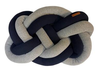 Foto 1 | Cojin Nudo Celta Decorativo Marino Y Gris 40 Cm