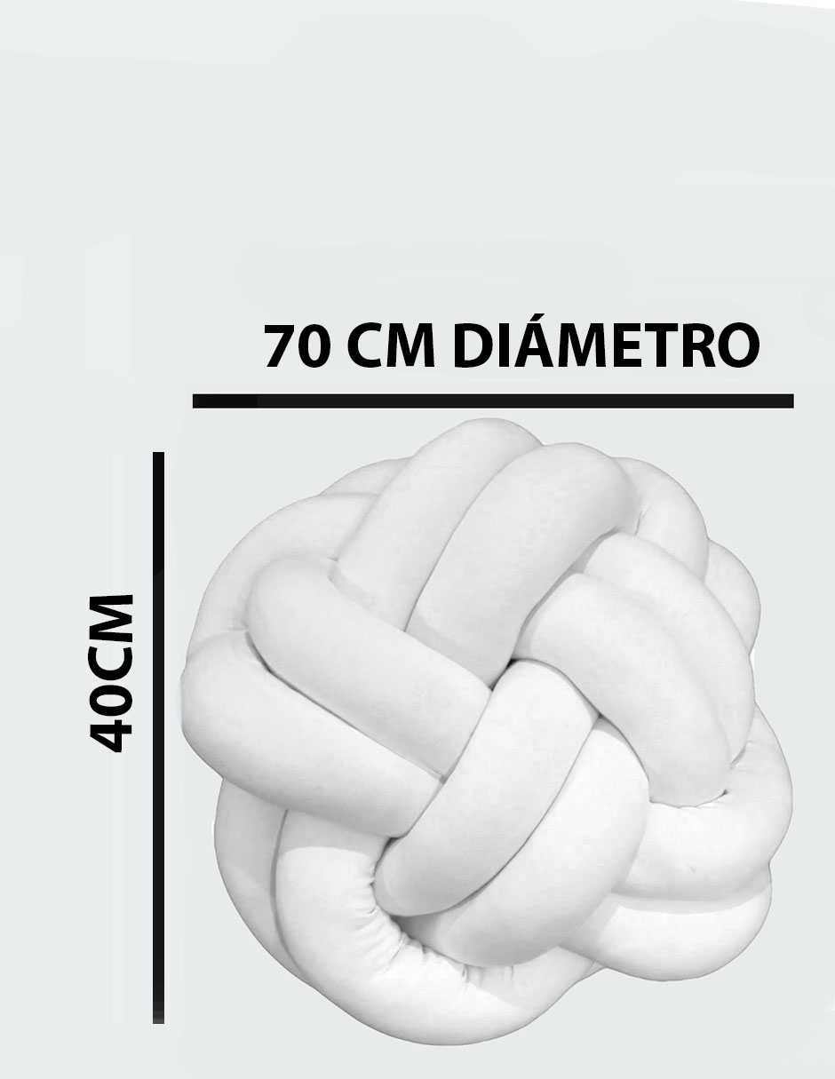 Foto 5 pulgar | Puff De Piso Cojín Decorativo Blanco Flor