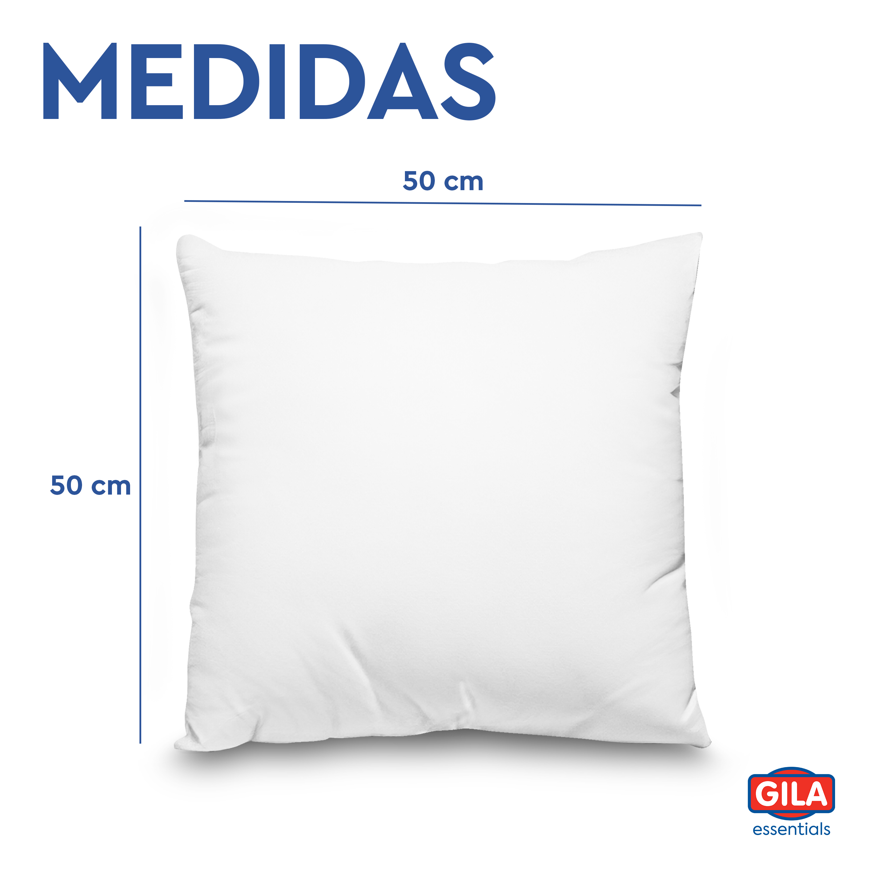 Foto 5 pulgar | Gila Relleno Para Cojín Hipoalergénico E Impermeable | Paquete De 4 Piezas De 50 X 50 Cm