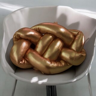 Foto 2 | Cojin Nudo Celta 35x25 Dorado Decorativo Recamara Sala