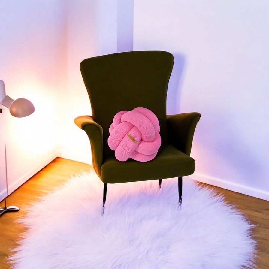 Foto 3 pulgar | Cojin Almohada Decorativo Hogar Rosa Fuerte Sala Recamara