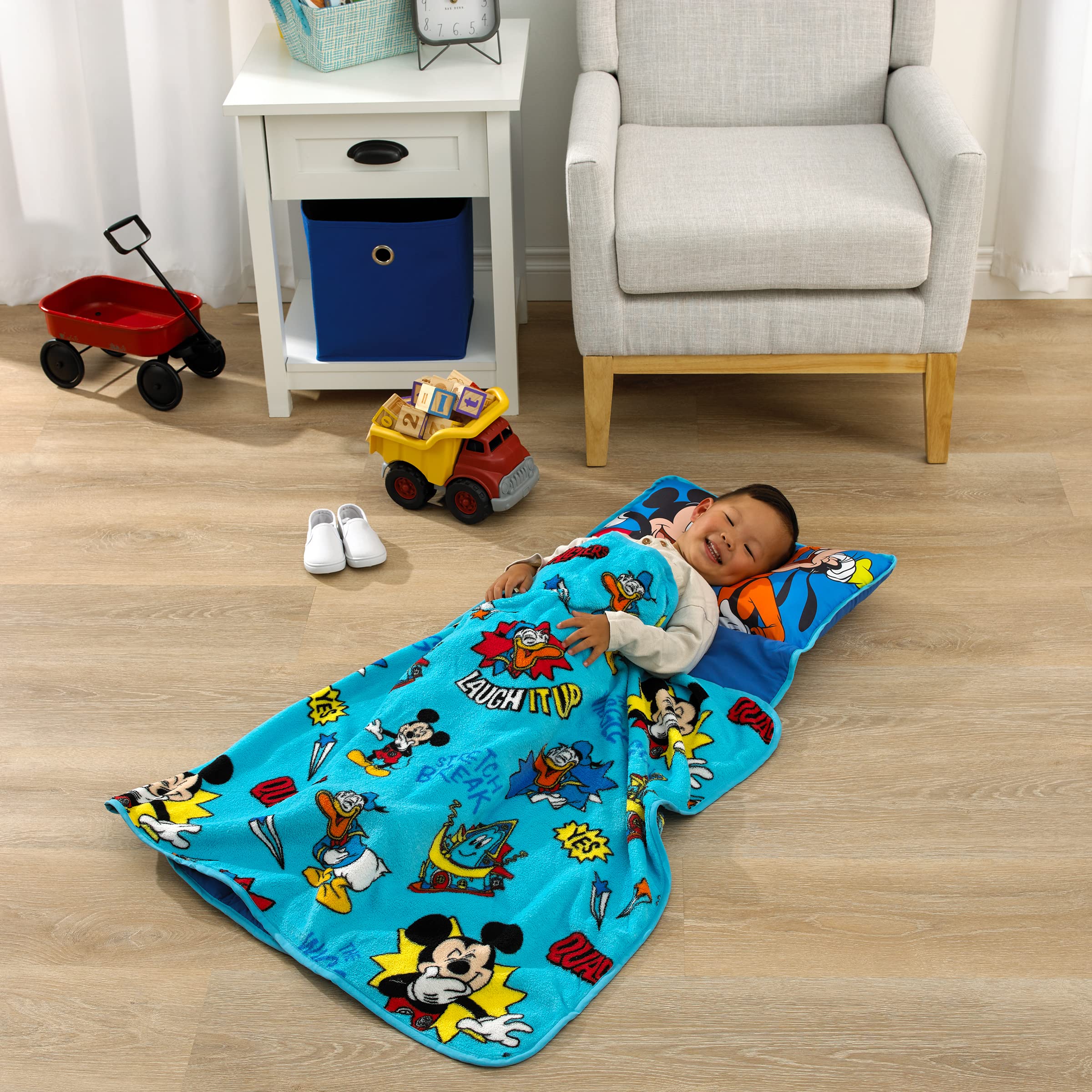 Foto 5 pulgar | Nap Mat Nojo Disney Mickey Mouse Funhouse Crew Para Niños Pequeños - Venta Internacional.