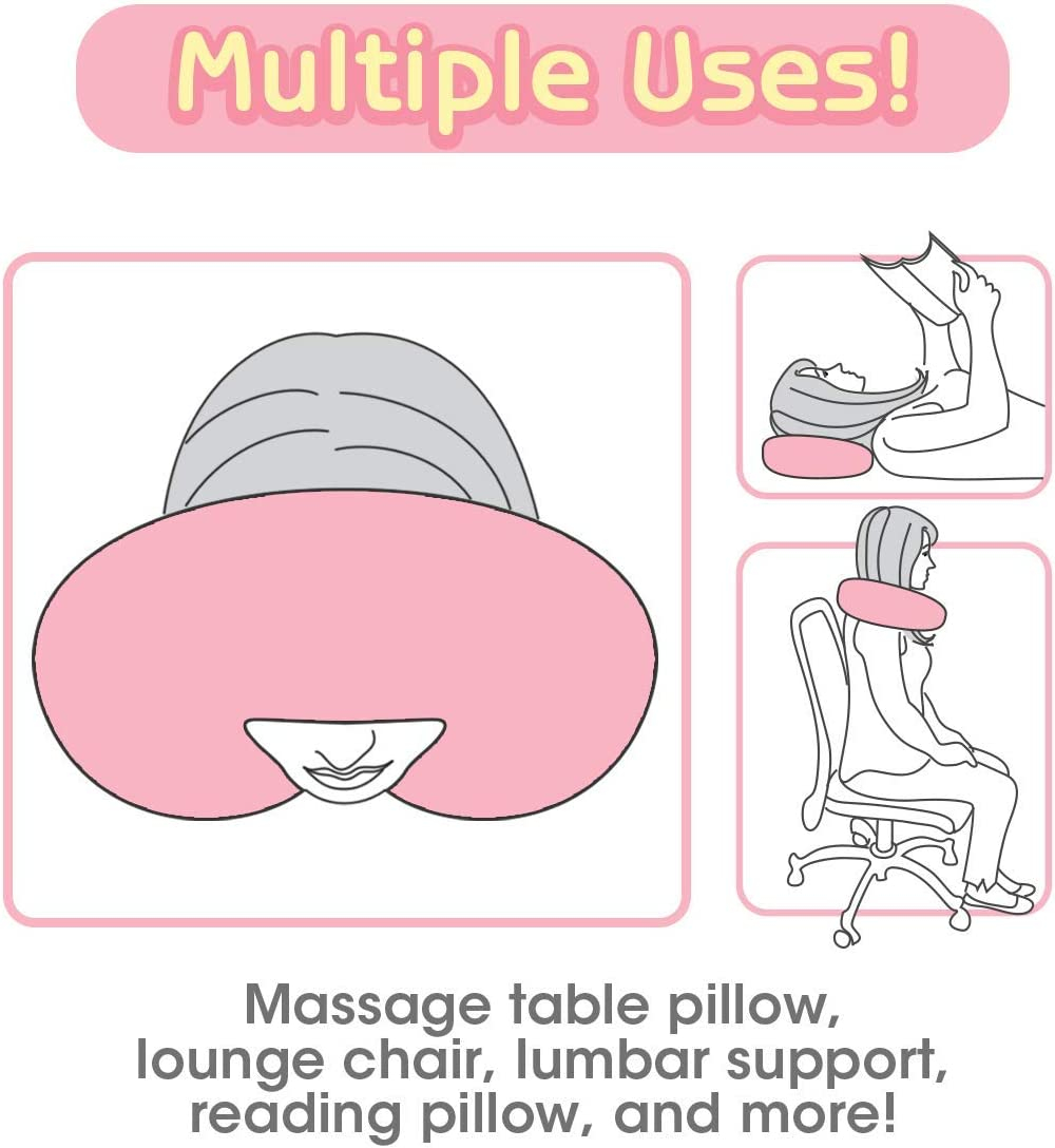 Foto 4 pulgar | Almohada De Viaje Huoguo Para Niños Pequeños, Soporte Para El Cuello, Rosa - Venta Internacional.