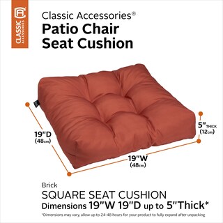 Foto 6 | Paquete De 2 Cojines Para Asientos De Patio, Accesorios Clásicos, Resistentes Al Agua - Venta Internacional.