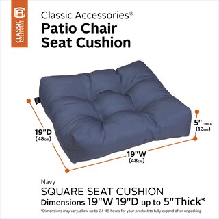Foto 6 | Paquete De 2 Cojines Para Asientos De Patio, Accesorios Clásicos, Resistentes Al Agua - Venta Internacional.