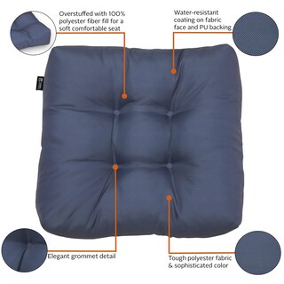 Foto 7 | Paquete De 2 Cojines Para Asientos De Patio, Accesorios Clásicos, Resistentes Al Agua - Venta Internacional.