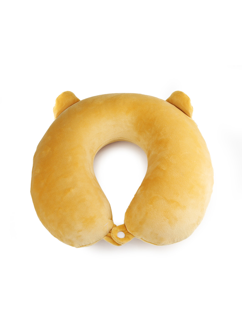 Foto 5 pulgar | Almohada De Viaje Con Forma De U Y Antifaz – Cojín De Cuello Ergonómico Y Suave Con Diseño De Animalitos P