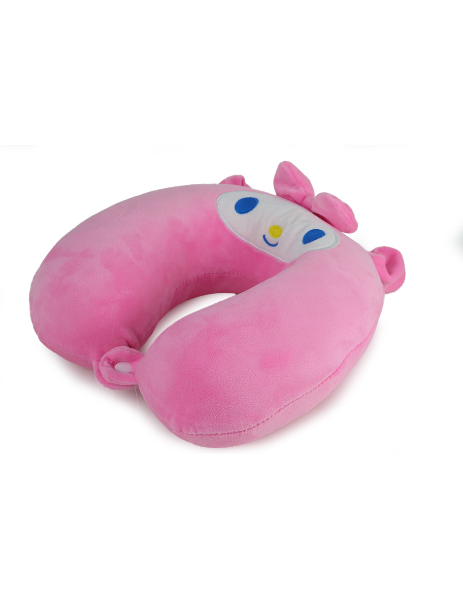 Foto 4 pulgar | Cojín De Viaje Con Forma De U De  Kuromi– Almohada De Cuello Suave Y Ergonómica Para Viajes Largos En Avión, Tren O