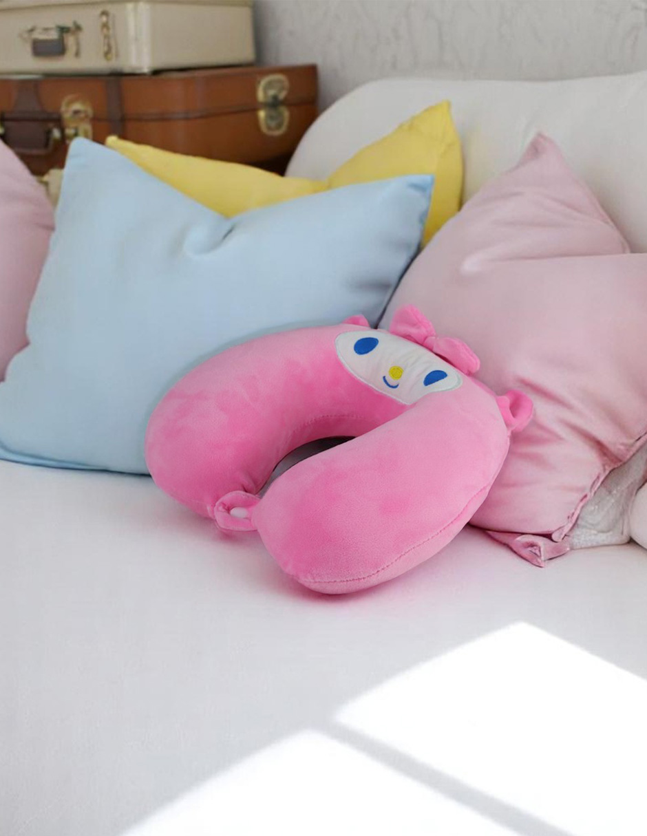 Foto 6 | Cojín De Viaje Con Forma De U De  Kuromi– Almohada De Cuello Suave Y Ergonómica Para Viajes Largos En Avión, Tren O