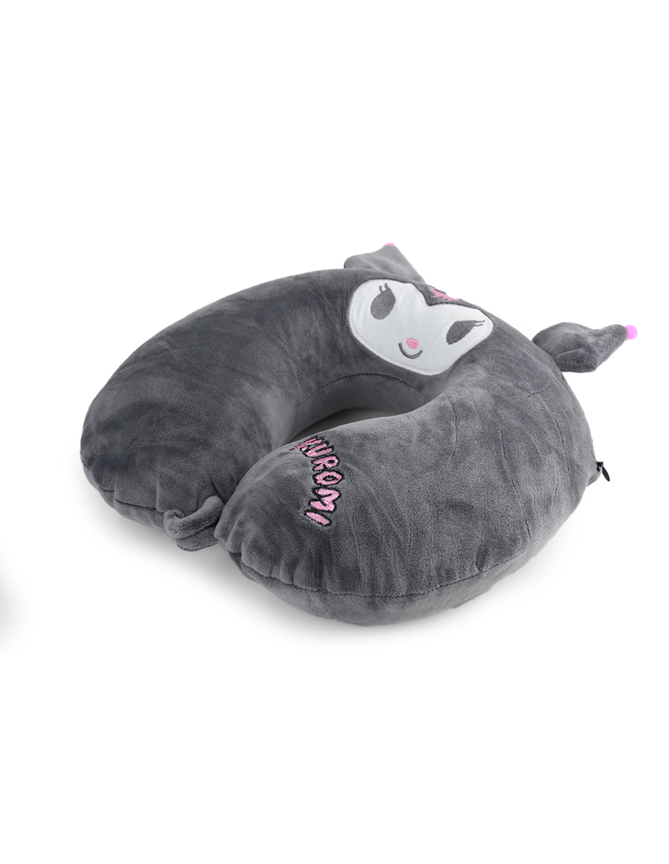 Foto 4 pulgar | Cojín De Viaje Con Forma De U De  Kuromi– Almohada De Cuello Suave Y Ergonómica Para Viajes Largos En Avión, Tren