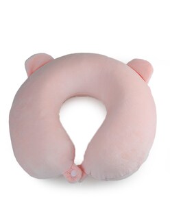 Foto 4 | Almohada De Viaje Con Forma De U Y Antifaz – Cojín De Cuello Ergonómico Y Suave Con Diseño De Animalitos P
