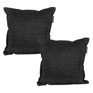 Foto 1 | Set De 2 Cojines Decorativos Cuadrado Negro